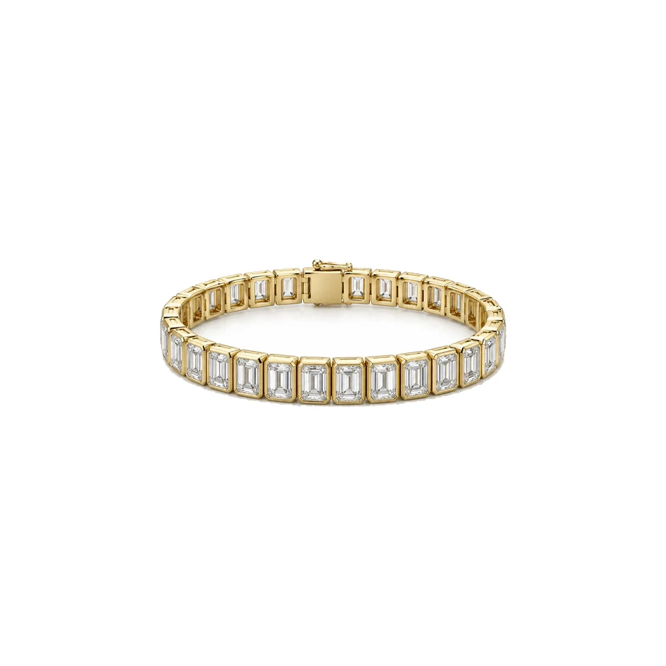 Pillar Tennis Bracelet — 18K Yellow Gold — original jewellery design — Tennis Collection — Victoria Diamonds