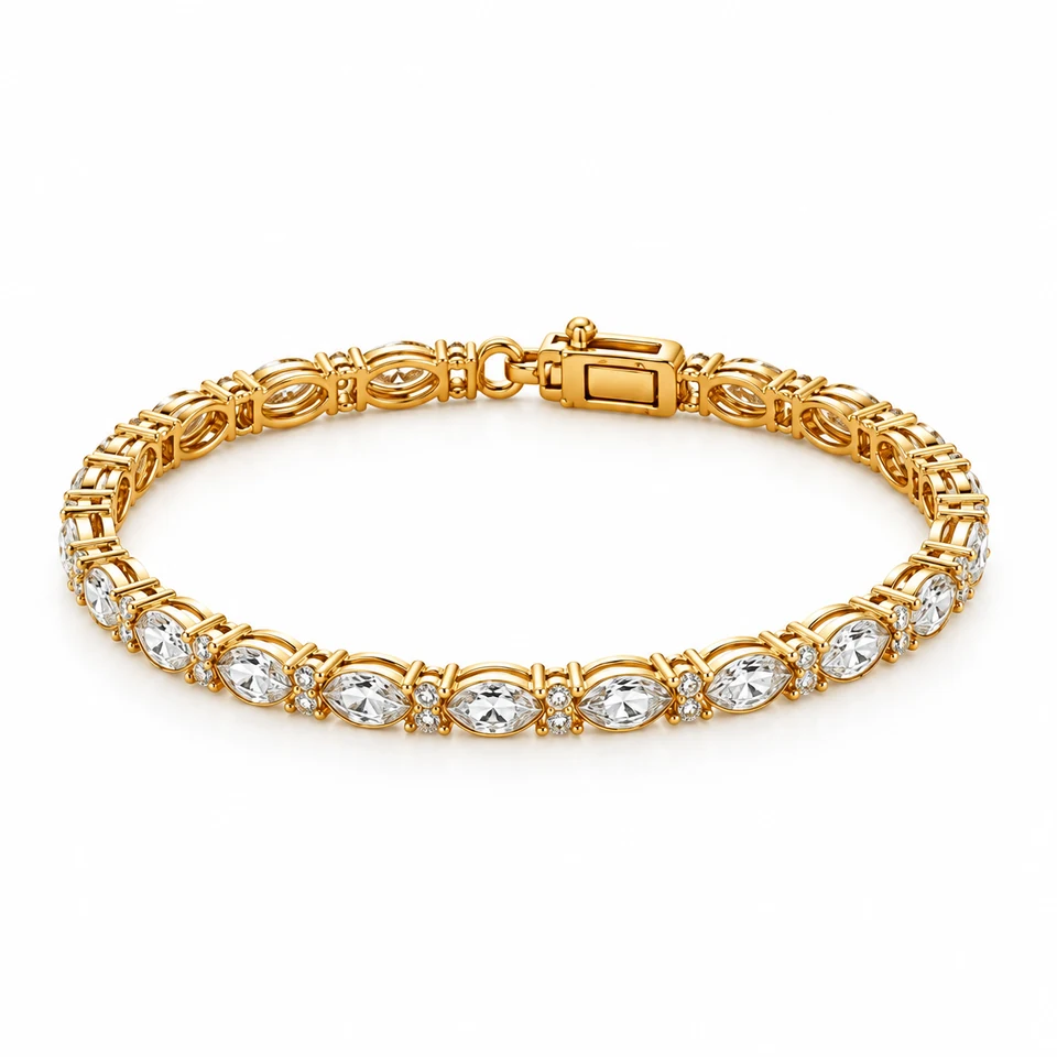 Arabella — 18K Yellow Gold — original jewellery design — Tennis Collection — Victoria Diamonds